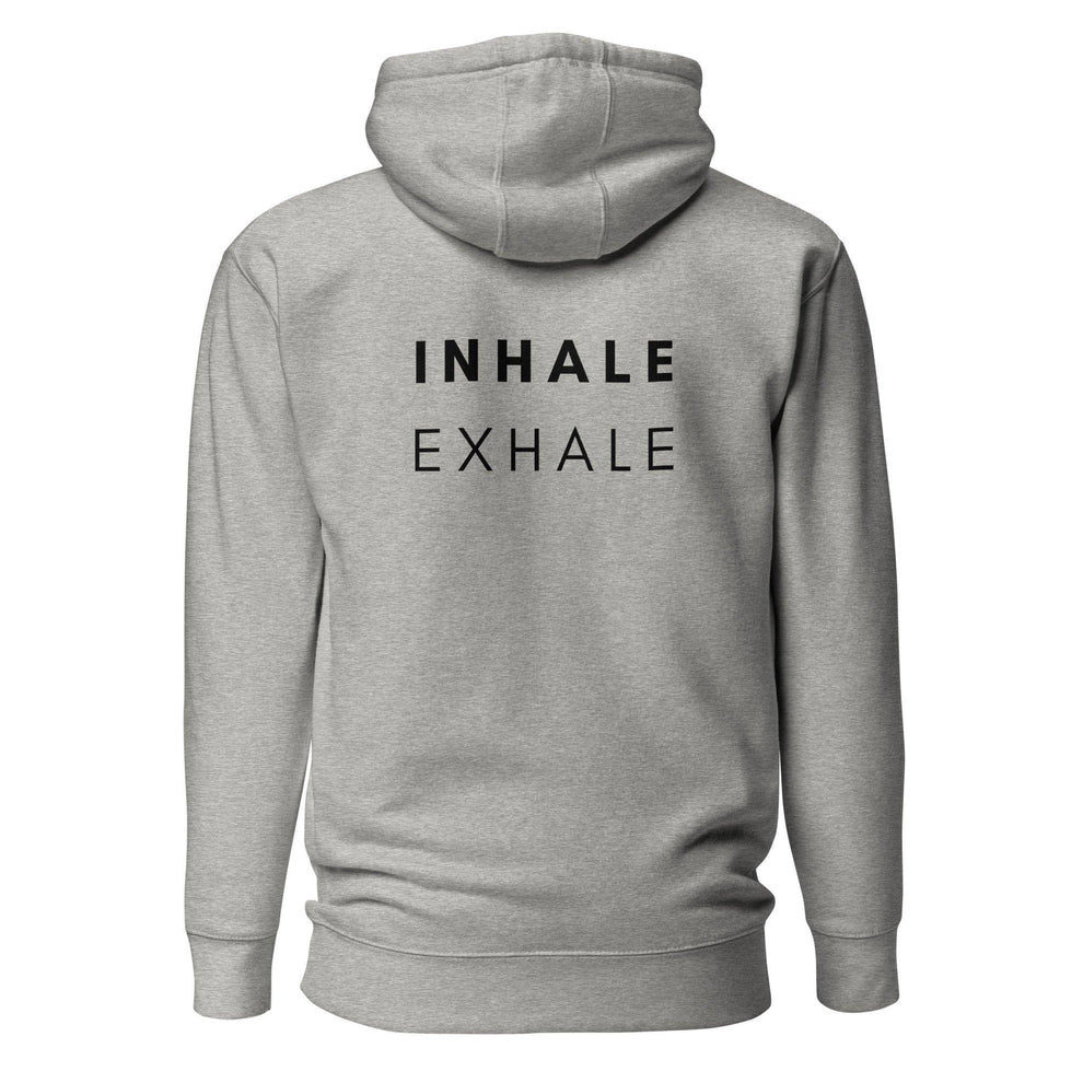 Inhale Exhale Mental Health Hoodie Grey - Myndful Apparel